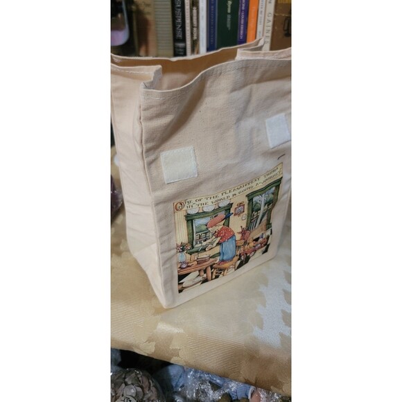 Mary Engelbreit Thick Canvas Lunch Bag LUNCHBOX Tote Velco Closure New Unused - Picture 13 of 13
